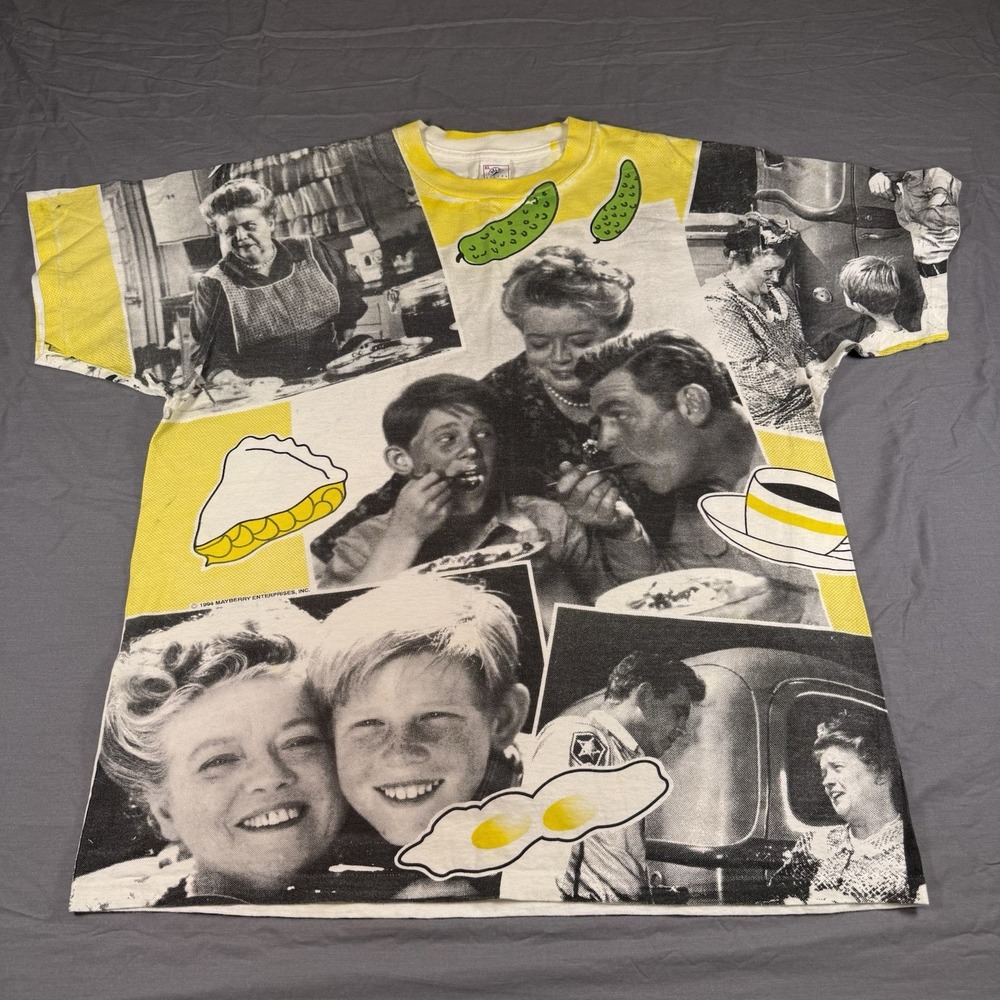 Andy Griffith Show AOP T-Shirt XL "The Pickle Story" Vtg 1994